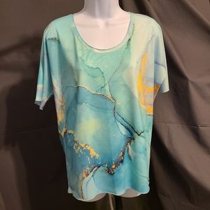 Exclusive Brand, multi colored top, Size M